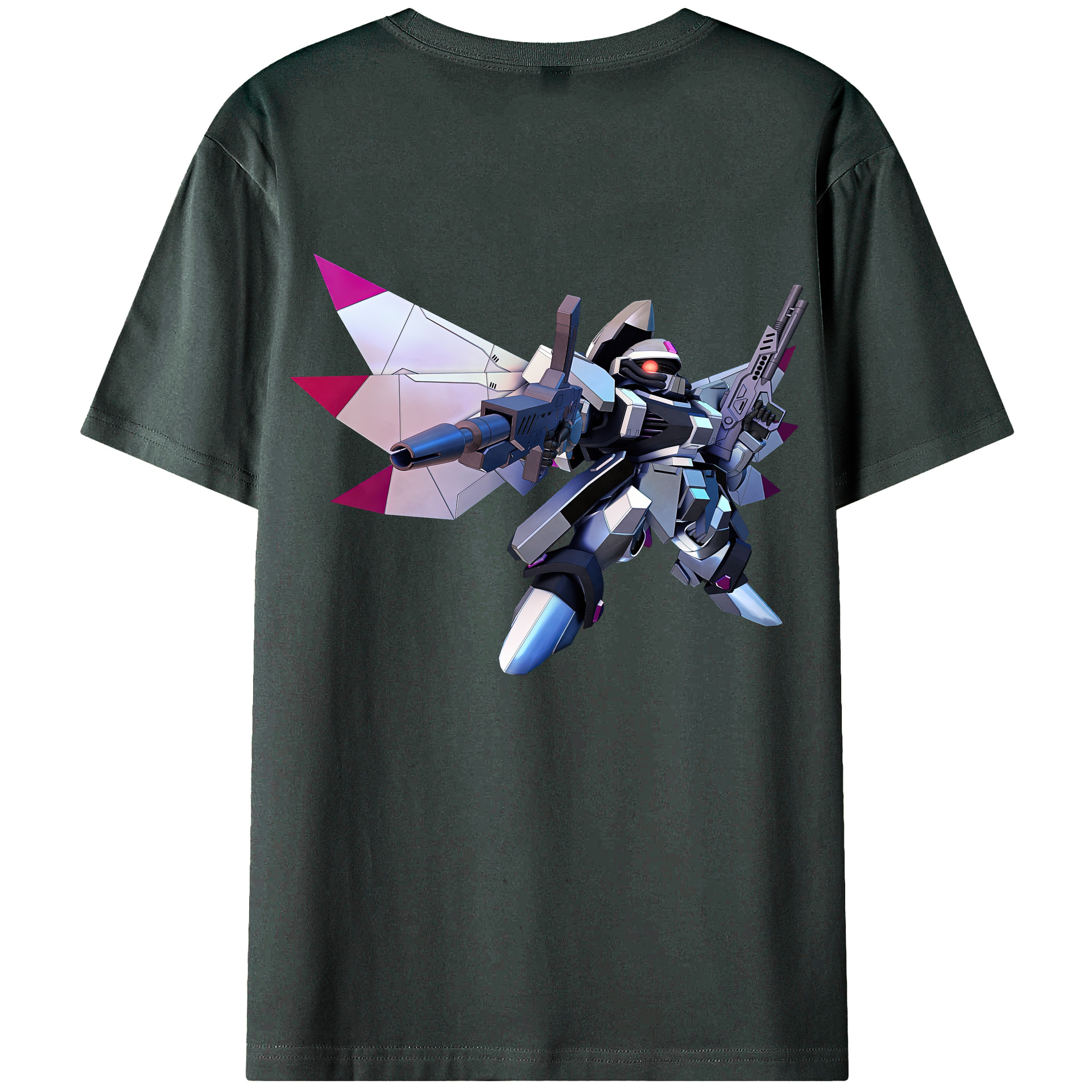 （画像用） 機動戦士ガンダム Mobile Suit Gundam 綿100％ メンズ半袖Tシャツ（バックプリント） 通気性